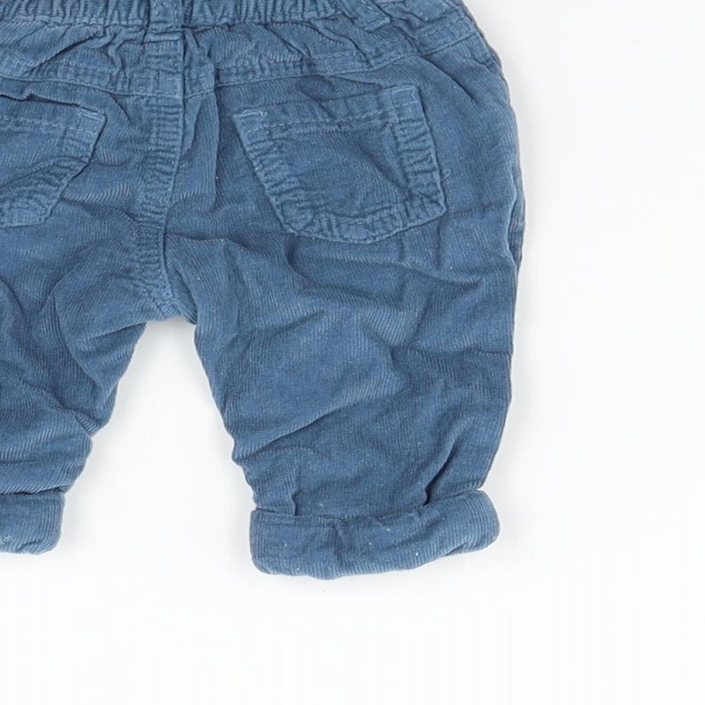 BHS Boys Blue Cargo Jeans Size 0-3 Months