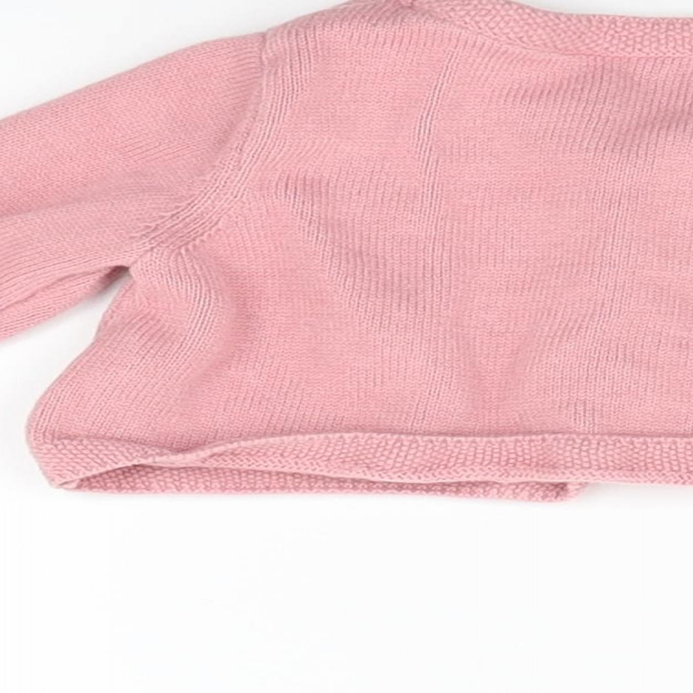 NEXT Girls Pink Cardigan Jumper Size 0-3 Months
