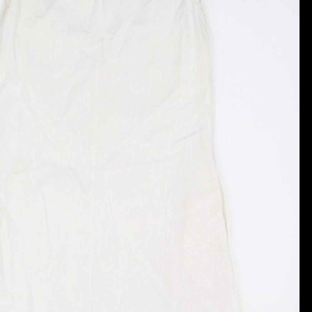 neat with love Womens White Fit & Flare Size 12