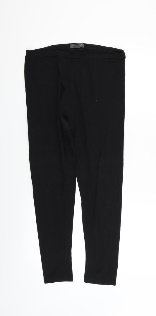 Womens UK Size M Primark Regular Fit Black Trousers