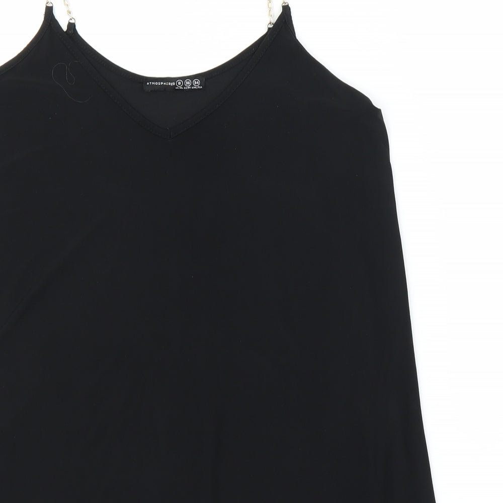 Womens UK Size 8 Primark Black Camisole Blouse