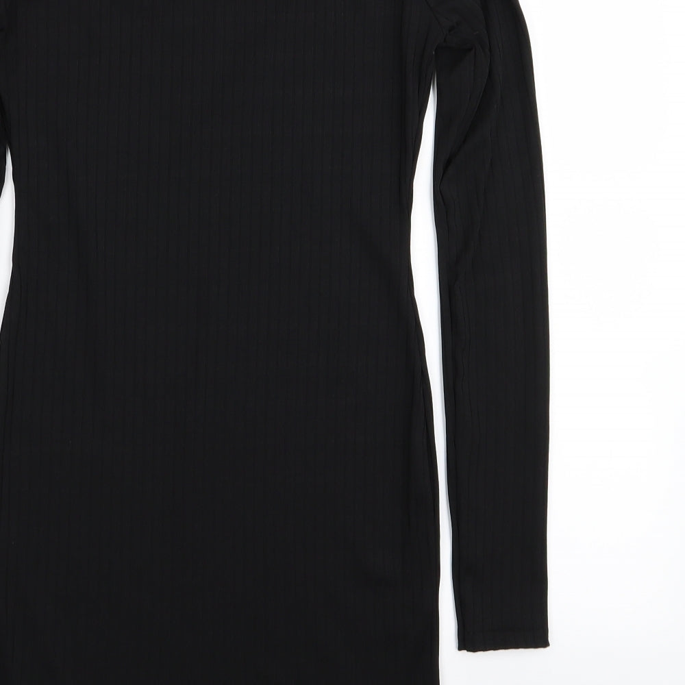 Boohoo Womens Black Pencil Dress Size 8