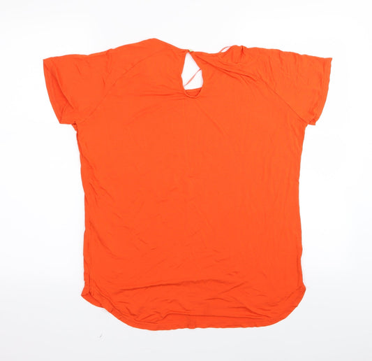 F&F Womens Orange Basic T-Shirt Size 12