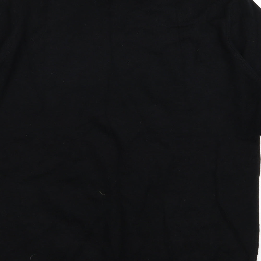 Brand and care label for Soon women’s black jumper, size UK 12