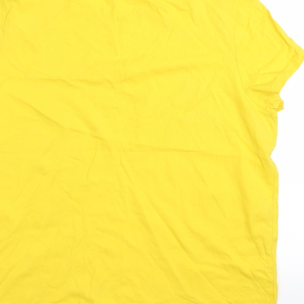 Primark Womens Yellow Basic T-Shirt Size 12