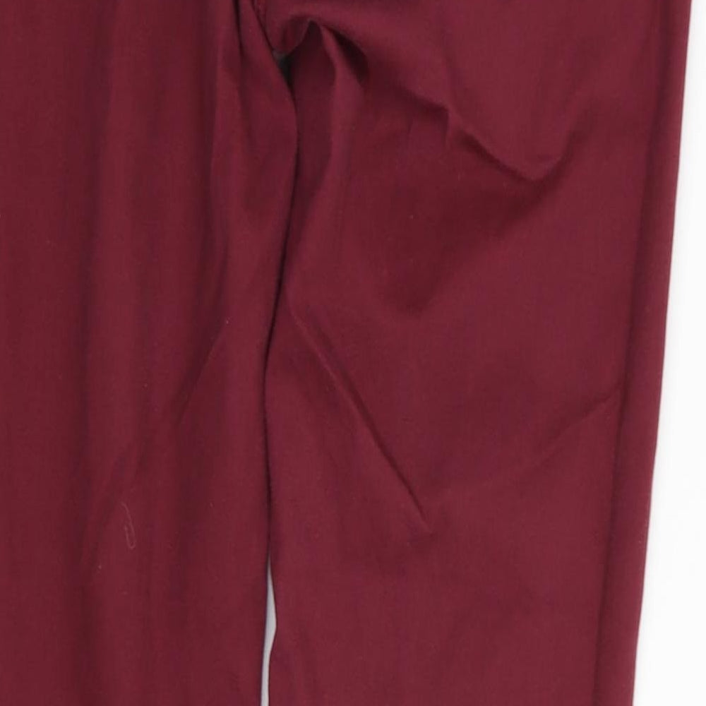 Womens UK Size 10 H&M Regular Fit Skinny Red Jeans