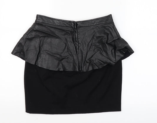H&M Womens Black   Mini Skirt Size 8