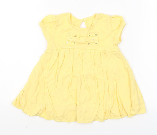 George Baby Yellow Fit & Flare Size 3-6 Months