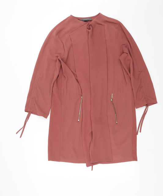 Womens UK Size 14 Primark Pink Overcoat