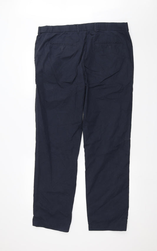 Womens UK Size 38 in Marks and Spencer Regular Fit Blue Trousers