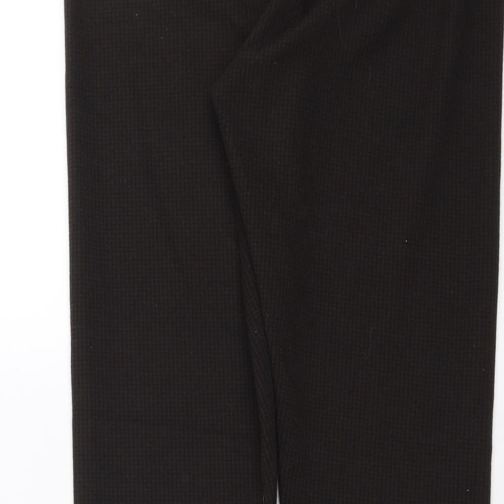 Womens UK Size 12 Marks and Spencer Regular Fit Brown Trousers