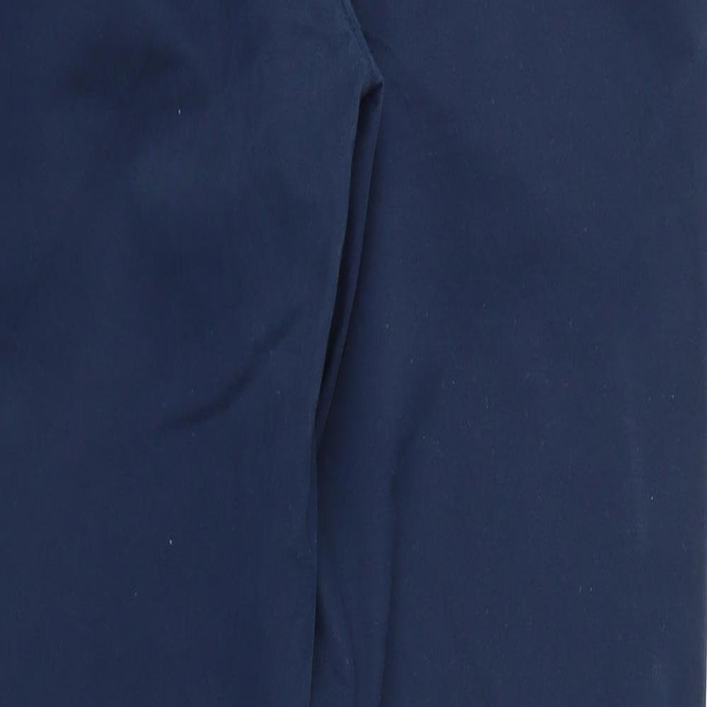 Womens UK Size 32 in Next Relaxed Fit Capri Blue Trousers