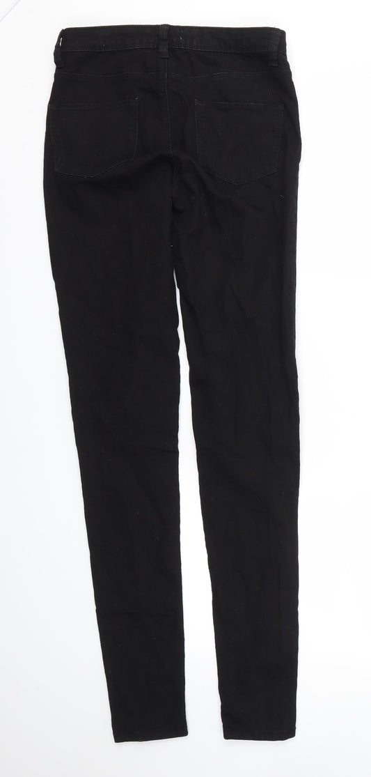 Womens UK Size 6 DENIM & CO Regular Fit Skinny Black Jeans