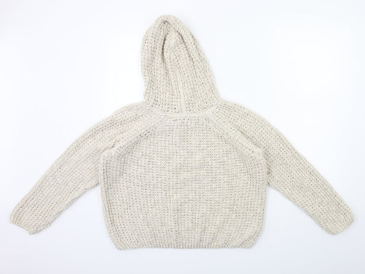 River Island Womens Beige Knit Pullover Jumper Size 10