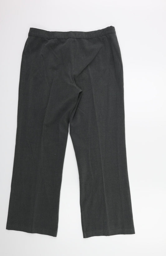Autonomy Womens Grey Trousers Size 14 L28 in