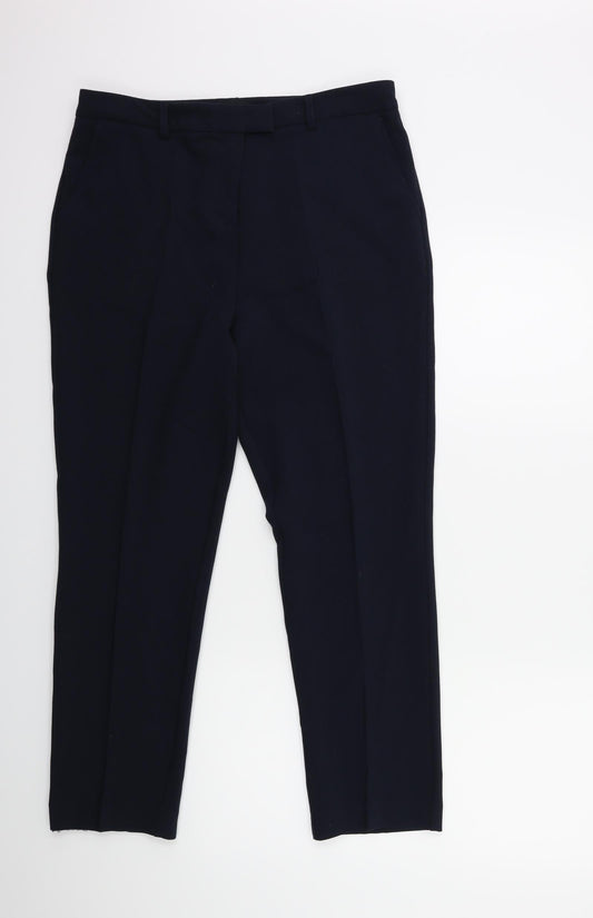 Womens UK Size 12 Papaya Regular Fit Blue Trousers
