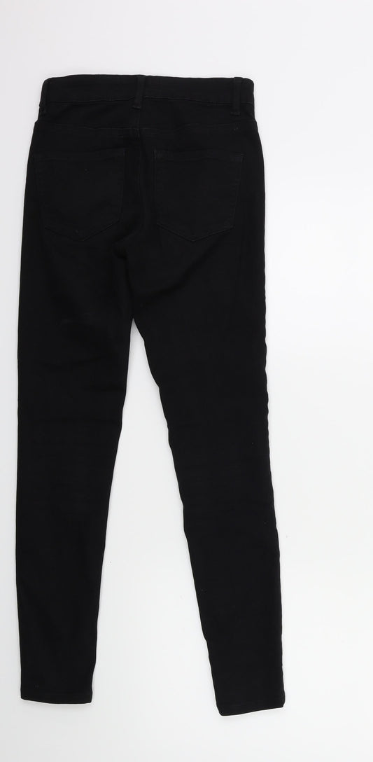 Denim & Co. Womens Black Denim Skinny Jeans Size 6 L27 in