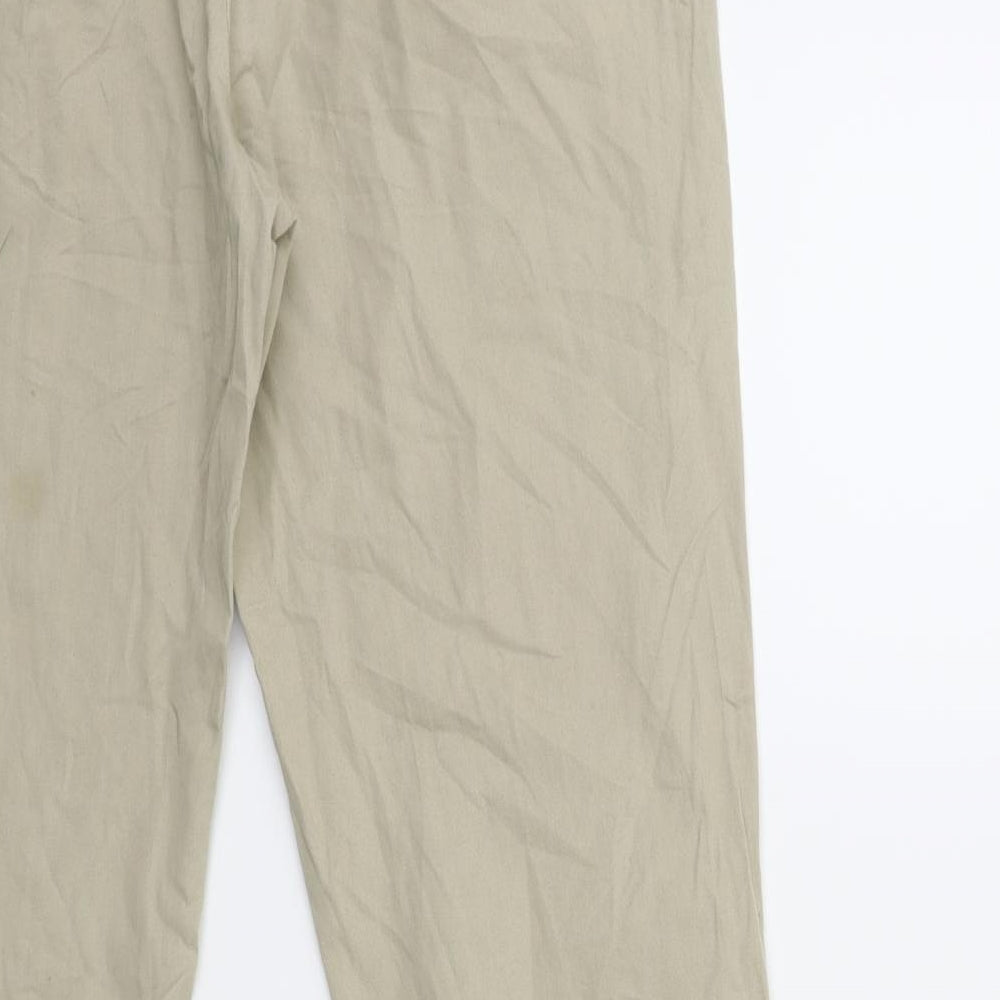 Womens UK Size 10 Papaya Regular Fit Beige Trousers
