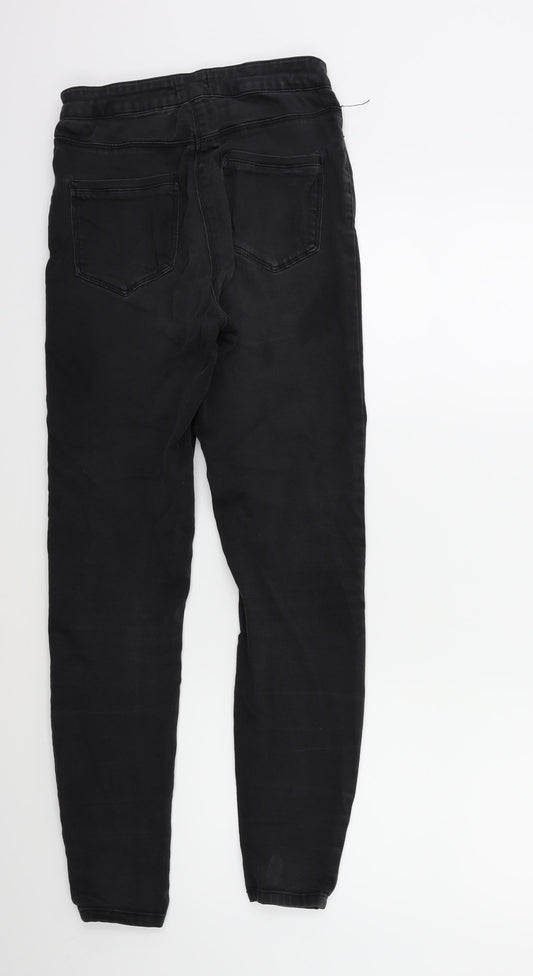 Matalan Womens Black  Denim Skinny Jeans Size 10 L28 in