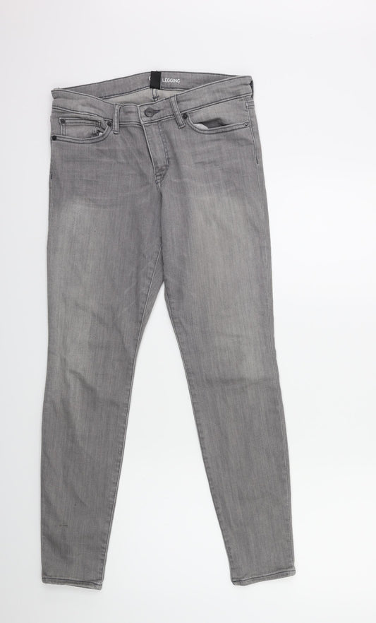 Additional front view of Gap women’s grey denim skinny jeans, size UK 10, 30-inch leg