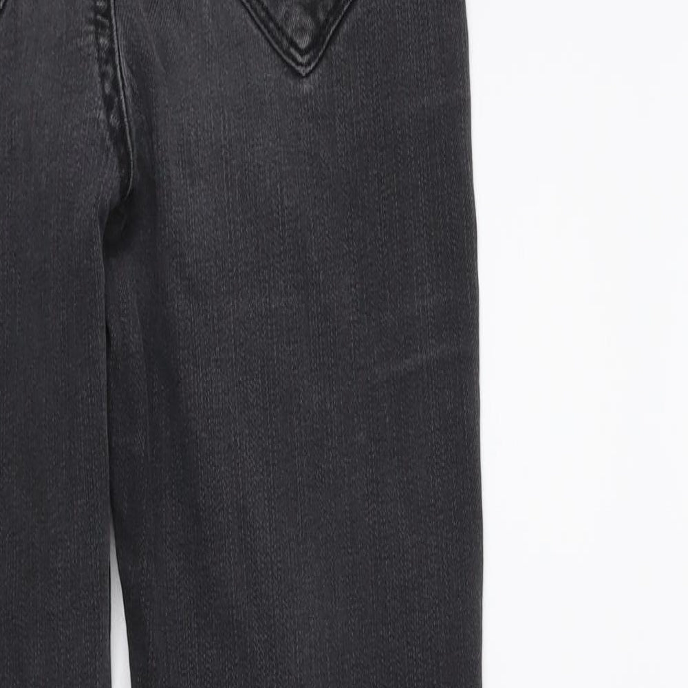 Missguided Womens Black  Denim Skinny Jeans Size 8 L27 in