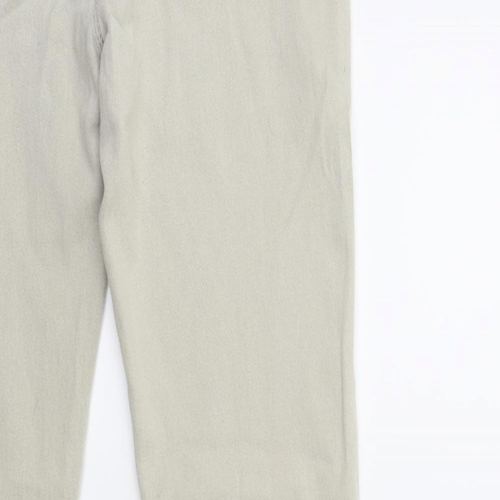 Brand and care label for Denim & Co. women’s grey denim skinny jeans, size UK 14, 29-inch leg