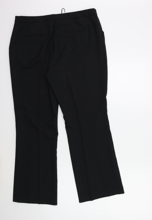 TU Womens Black Trousers Size 14 L28 in