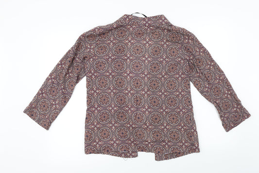 Atmosphere Womens Red Floral Cardigan Jumper Size 10