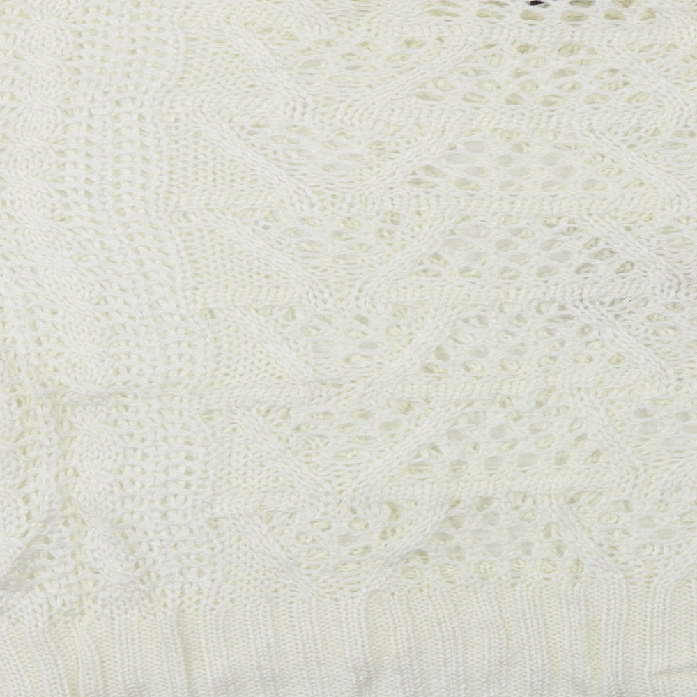 Brand and care label for Preworn women’s ivory jumper, size XL