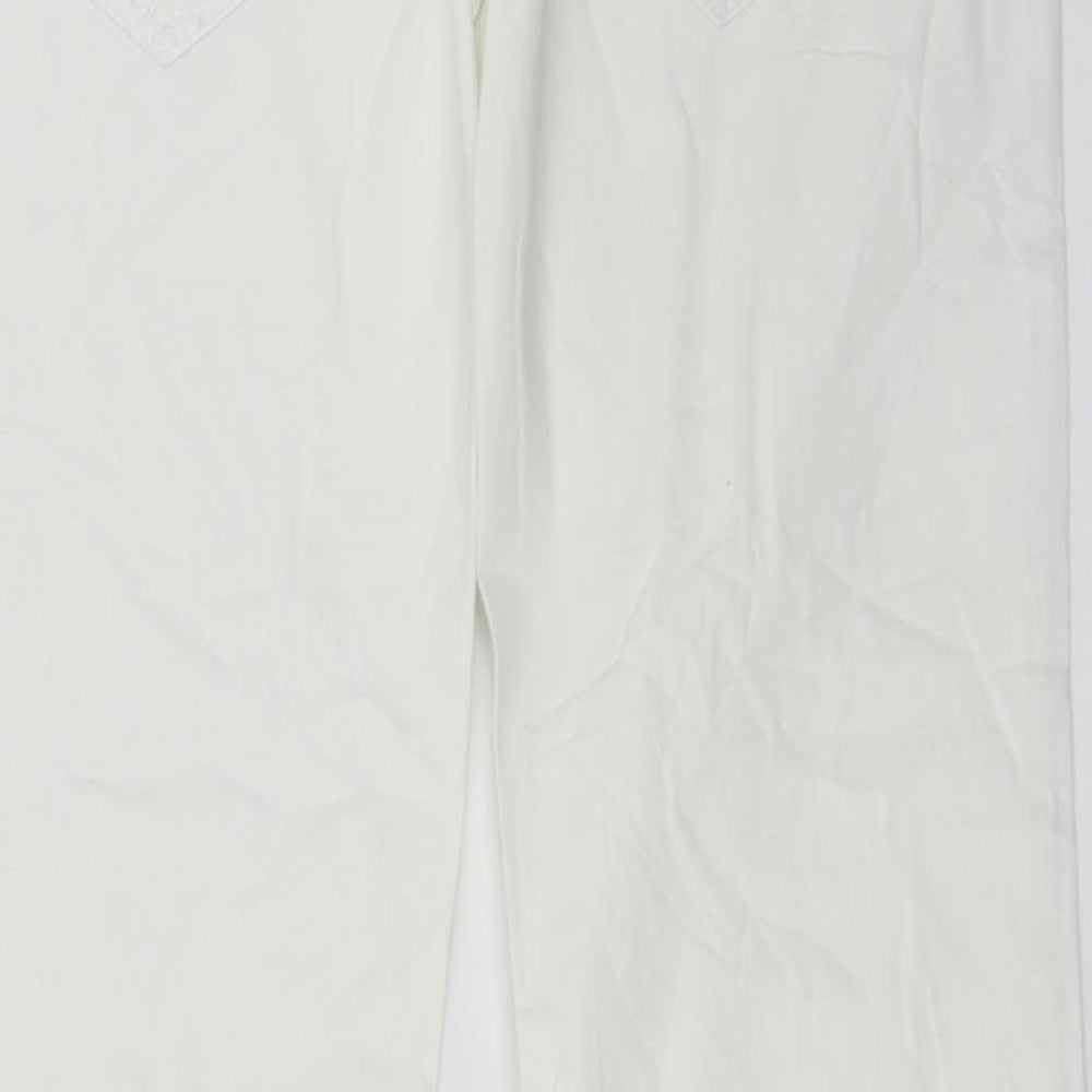 plane Womens White Straight Jeans Size 36 in L28 in