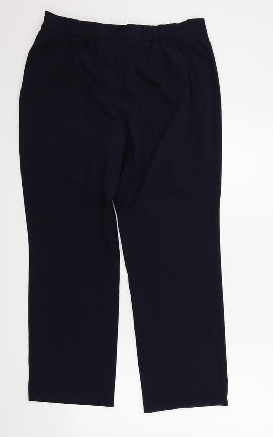 M&S Womens Blue Sweatpants Trousers Size 16 L27 in