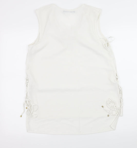 Womens UK Size 14 Atmosphere White Basic Blouse