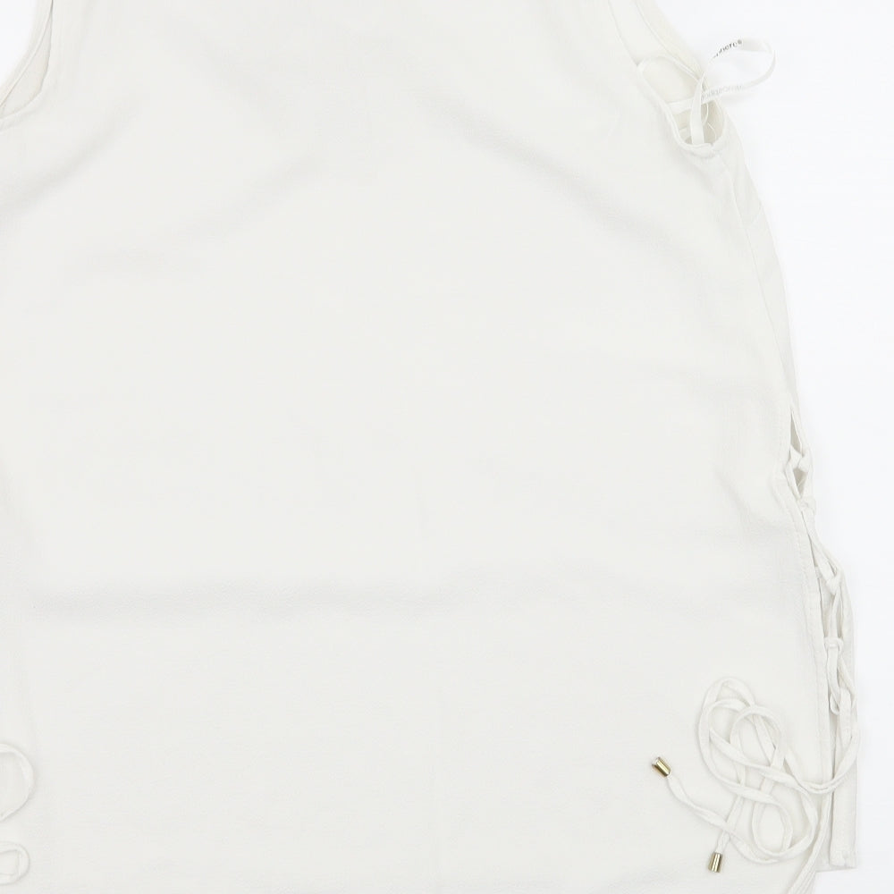 Atmosphere Womens White Basic Blouse Size 14