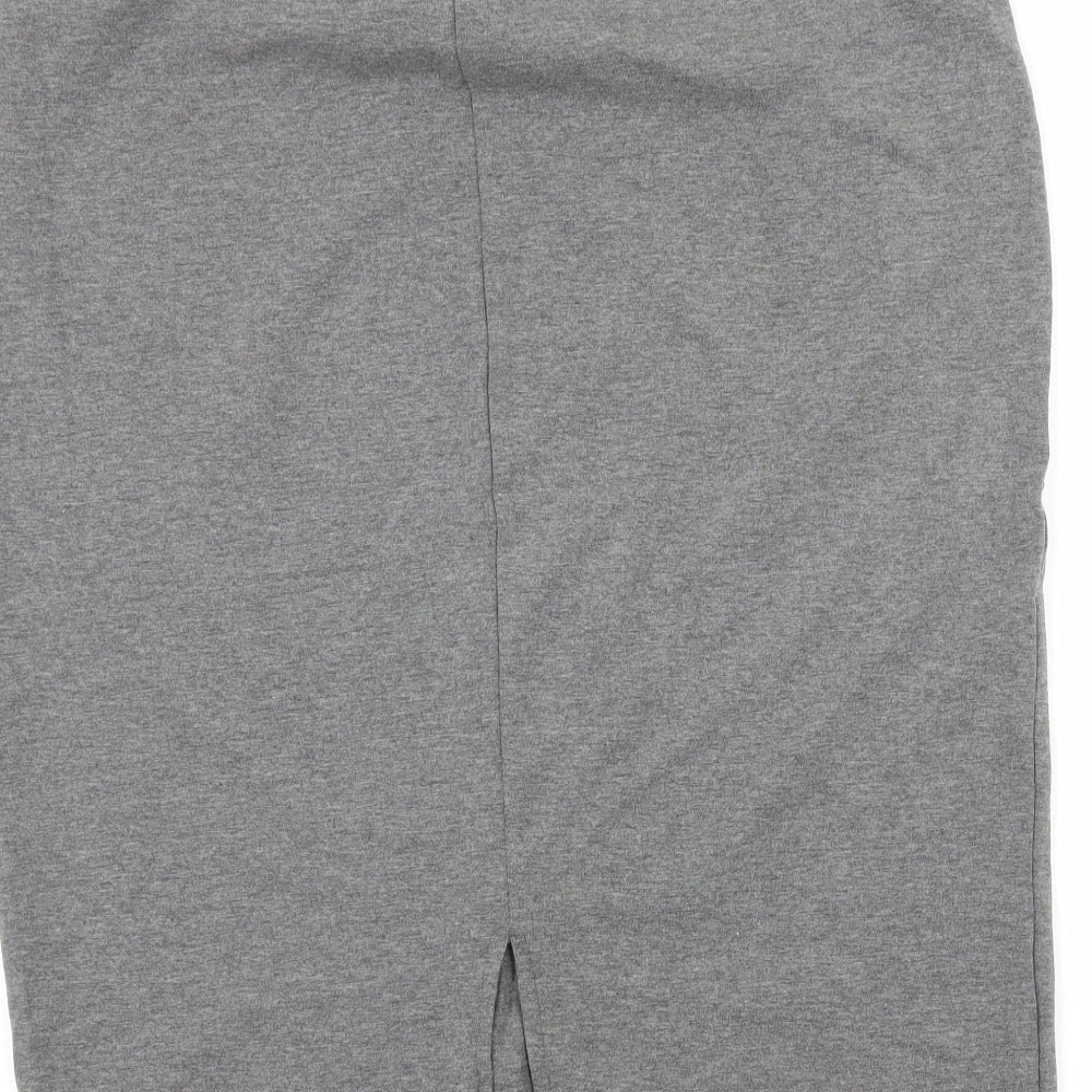Just Fab Womens Grey Jersey Straight & Pencil Skirt Size XL