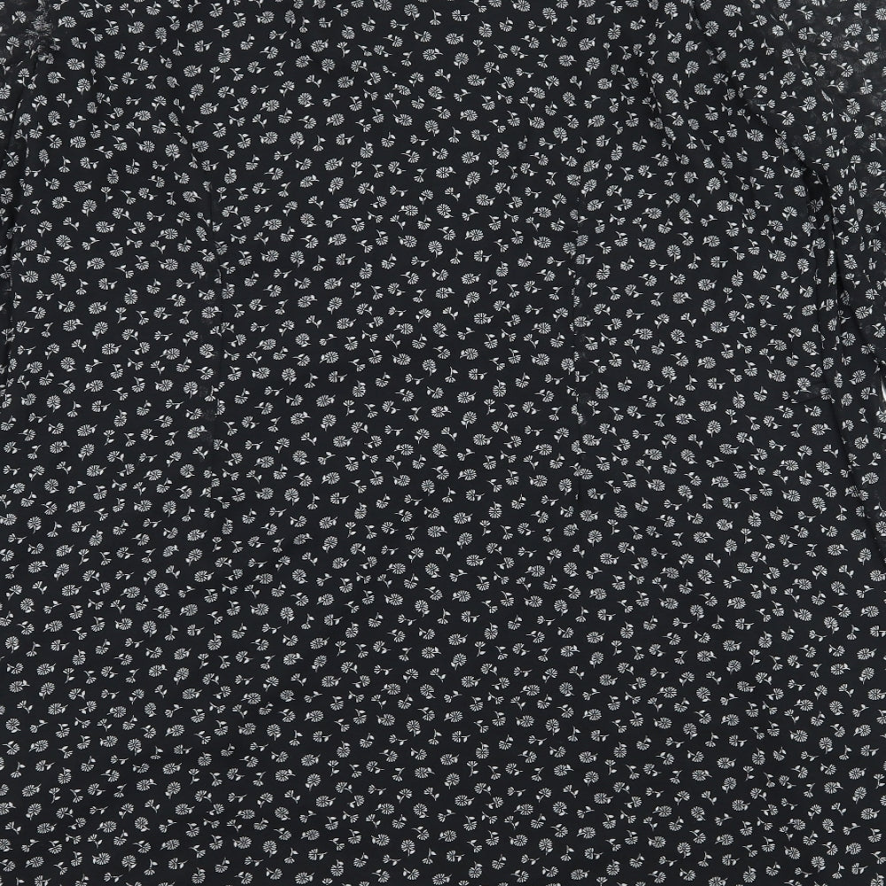 Atmosphere Womens Black Chiffon A-Line Size 16