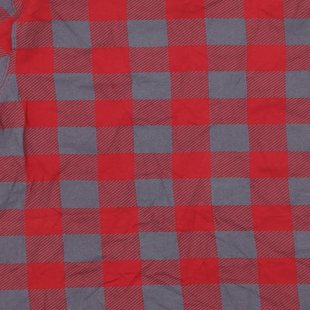 PEP & CO Boys Red Check Jersey Basic T-Shirt Size 9-10 Years