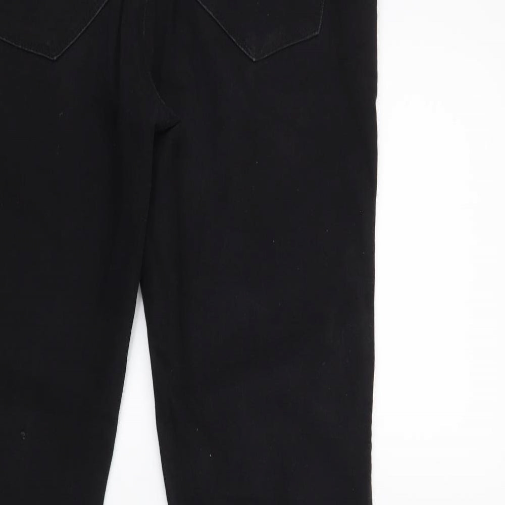 Brand and care label for Primark women’s black denim jegging jeans, size UK 10, 26-inch leg