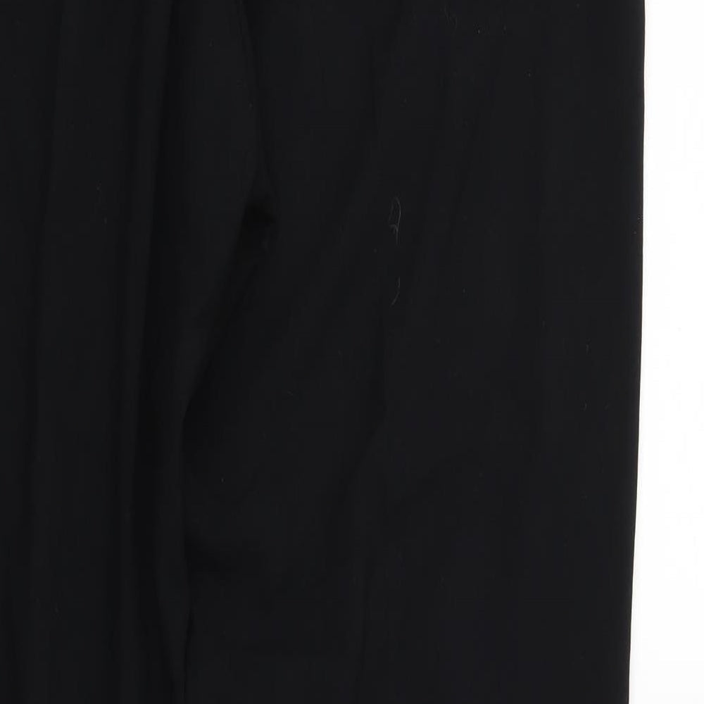 Womens UK Size 14 Marks and Spencer Regular Fit Black Trousers