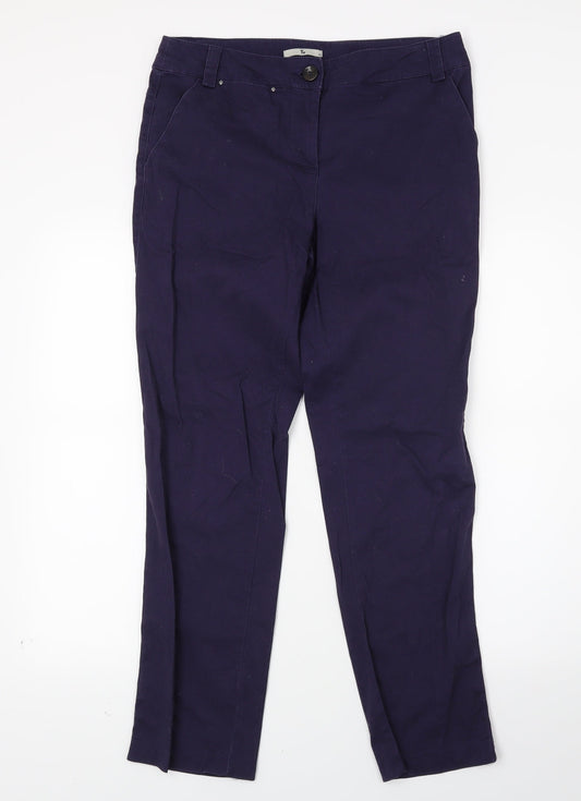 Additional front view of Tu women’s blue denim skinny jeans, size UK 10, 27-inch leg