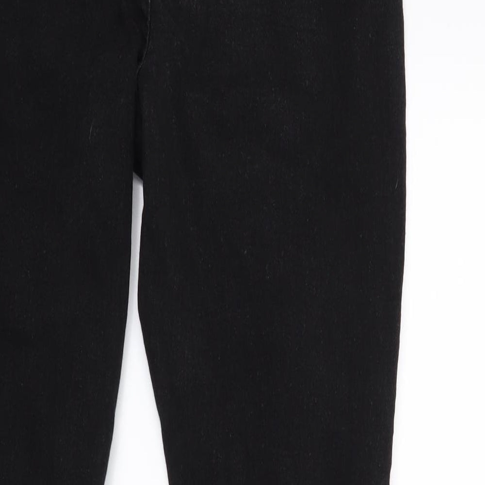Boohooo Womens Black Denim Skinny Jeans Size 12 L27 in