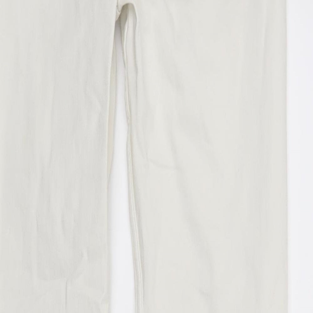 Marks and Spencer Womens White Denim Skinny Jeans Size 10 L29 in