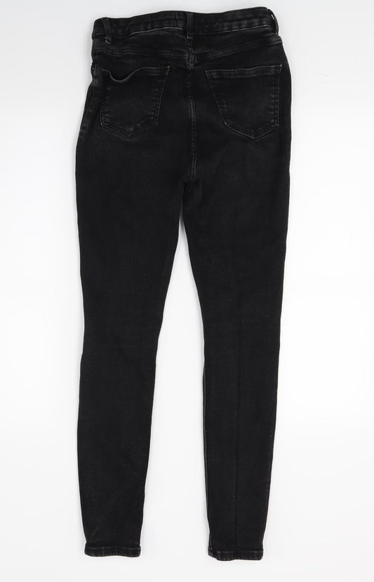 New Look Womens Black  Denim Skinny Jeans Size 12 L20 in