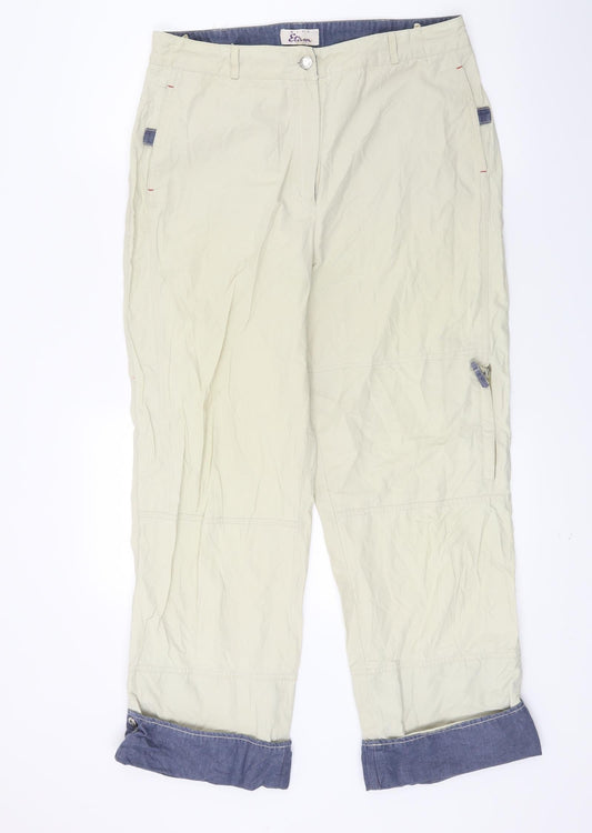 Womens UK Size 31 in Etam Regular Fit Chino Beige Trousers