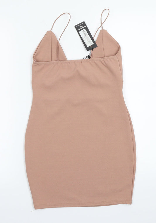I SAW IT FIRST Womens Pink A-Line Size 8