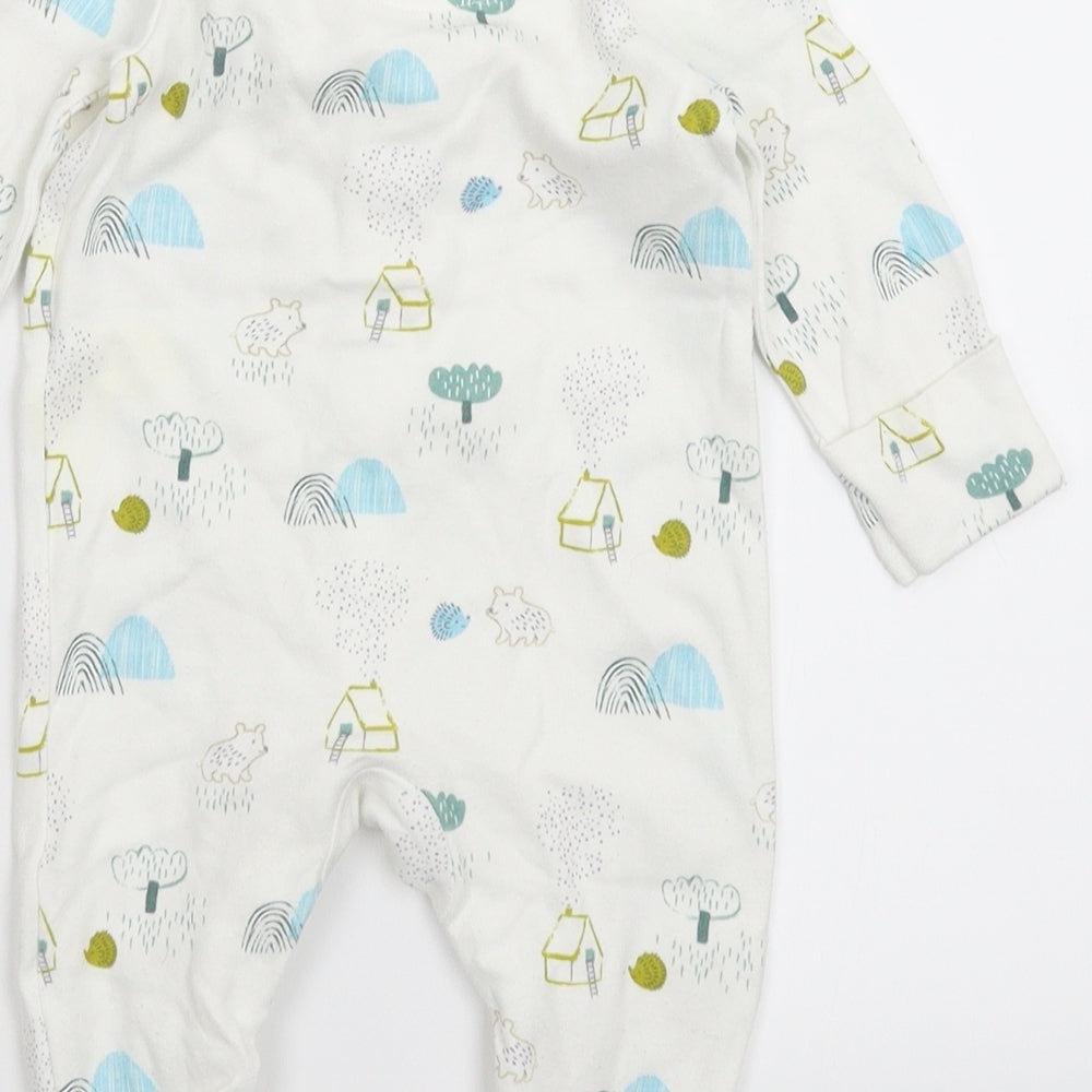 Marks and Spencer Baby White Babygrow One-Piece Size 0-3 Months