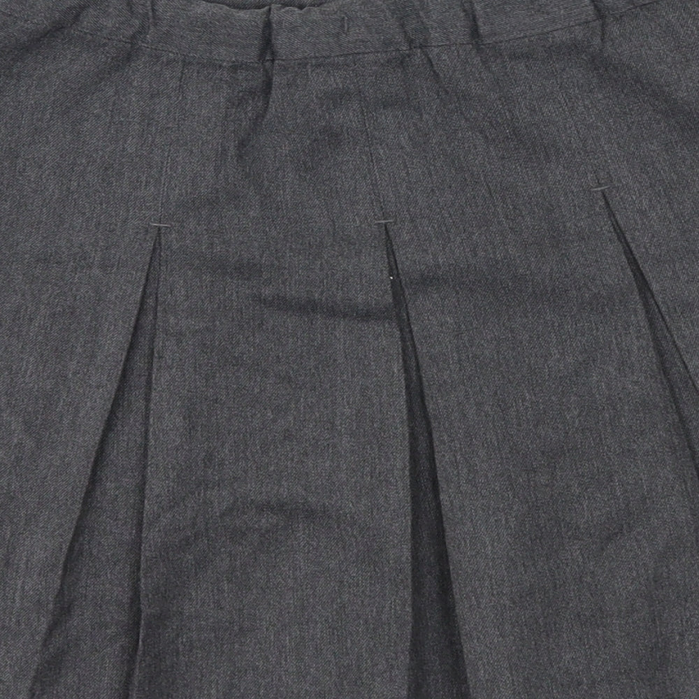 Preworn Girls Grey Pleated Skirt