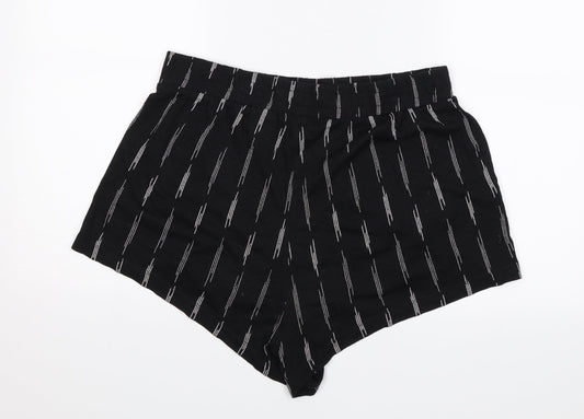H&M Womens Black   Hot Pants Shorts Size M