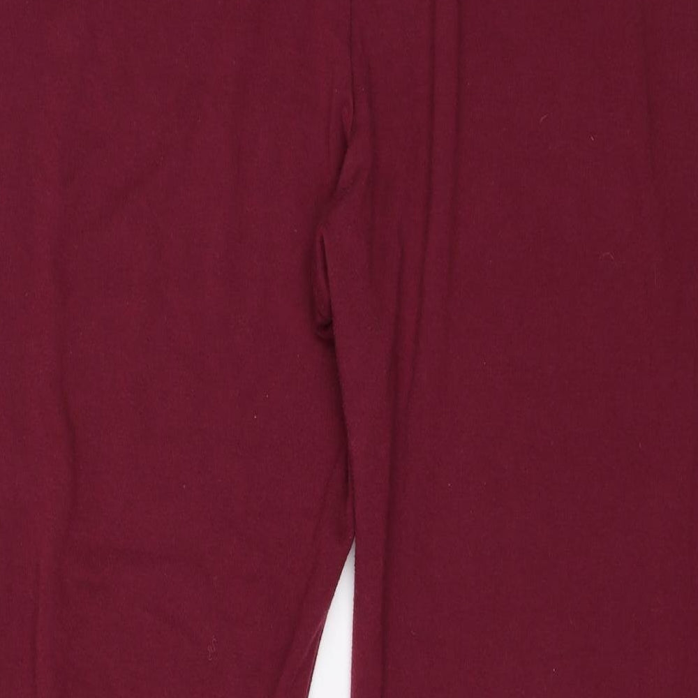 Womens UK Size L Bonmarché Regular Fit Red Trousers