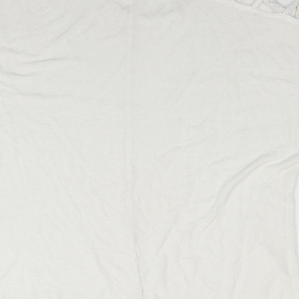 Atmosphere Womens White Basic T-Shirt Size 12 - Shoulder cut out