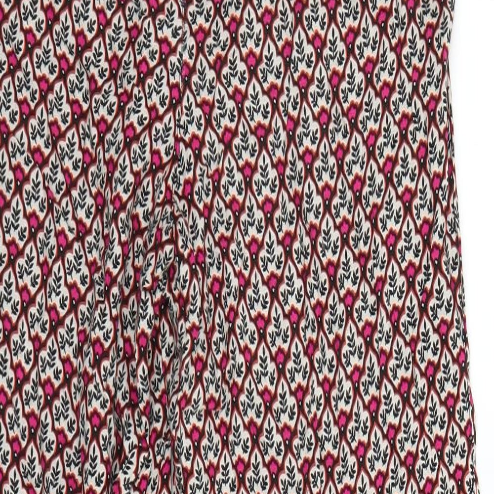George Womens Pink Geometric Trousers Size 12 L25 in